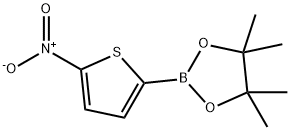 1,3,2-Dioxaborolane, 4,4,5,5-tetramethyl-2-(5-nitro-2-thienyl)- 化学構造式