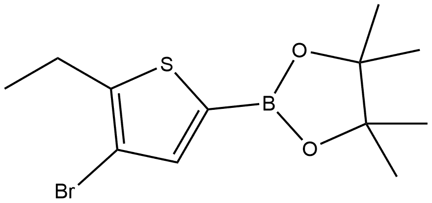 2-(4-Bromo-5-ethyl-2-thienyl)-4,4,5,5-tetramethyl-1,3,2-dioxaborolane,1309981-61-0,结构式