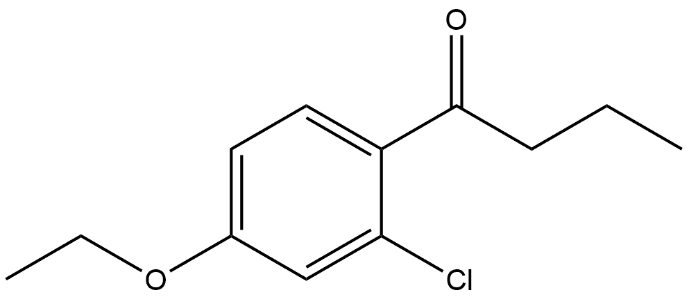 1-(2-Chloro-4-ethoxyphenyl)-1-butanone Structure