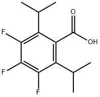 Benzoic acid, 3,4,5-trifluoro-2,6-bis(1-methylethyl)-,1310112-89-0,结构式