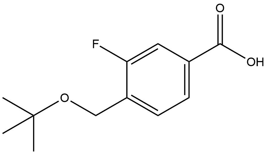 4-[(1,1-Dimethylethoxy)methyl]-3-fluorobenzoic acid,1310250-95-3,结构式