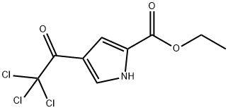 1H-Pyrrole-2-carboxylic acid, 4-(2,2,2-trichloroacetyl)-, ethyl ester,1310448-38-4,结构式