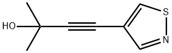 3-Butyn-2-ol, 4-(4-isothiazolyl)-2-methyl- Struktur