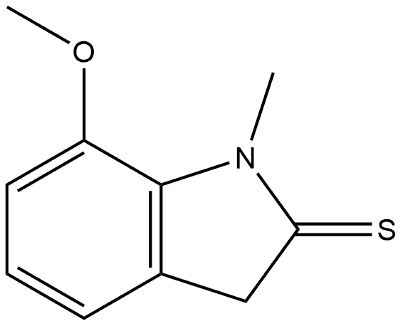 7-methoxy-1-methyl-3H-indole-2-thione Struktur
