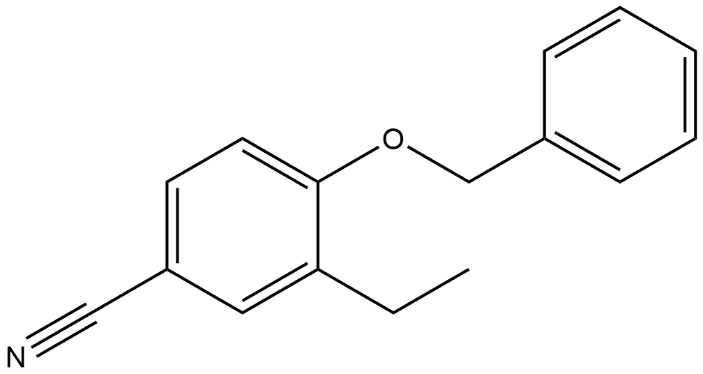 3-Ethyl-4-(phenylmethoxy)benzonitrile Structure