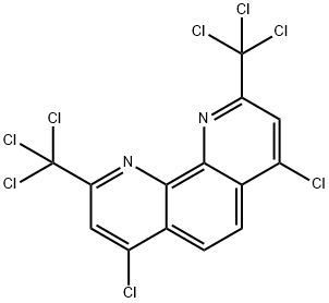 1,10-Phenanthroline, 4,7-dichloro-2,9-bis(trichloromethyl)- Struktur