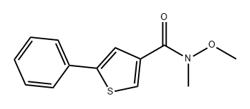 3-Thiophenecarboxamide, N-methoxy-N-methyl-5-phenyl-