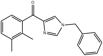 Methanone, (2,3-dimethylphenyl)[1-(phenylmethyl)-1H-imidazol-4-yl]- 化学構造式