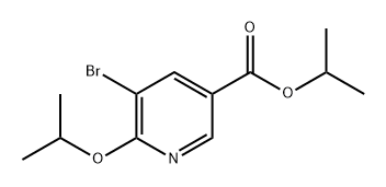 3-Pyridinecarboxylic acid, 5-bromo-6-(1-methylethoxy)-, 1-methylethyl ester Structure