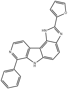 Pyrido[4,3:4,5]pyrrolo[3,2-e]benzimidazole,  2-(2-furanyl)-1,6-dihydro-7-phenyl- 结构式