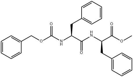 D-Phenylalanine, N-[(phenylmethoxy)carbonyl]-L-phenylalanyl-, methyl ester Struktur