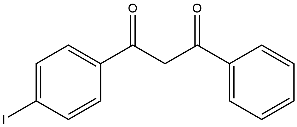 1-(4-Iodophenyl)-3-phenyl-1,3-propanedione Struktur