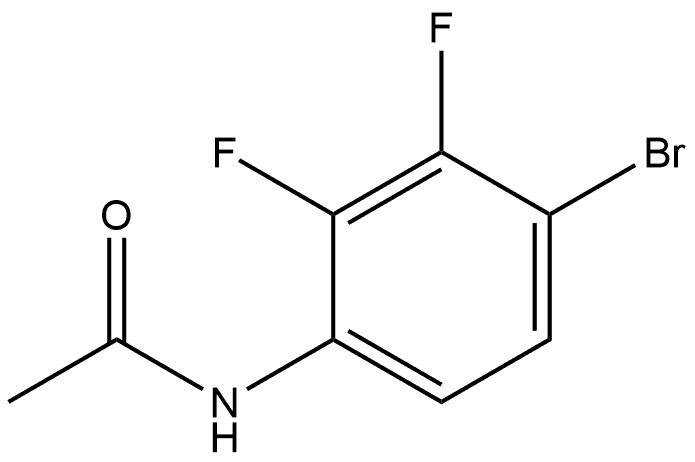 N-(4-溴-2,3-二氟苯基)乙酰胺, 1312435-86-1, 结构式