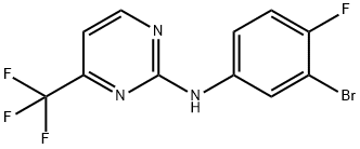 N-(3-Bromo-4-fluorophenyl)-4-(trifluoromethyl)pyrimidin-2-amine,1312536-71-2,结构式