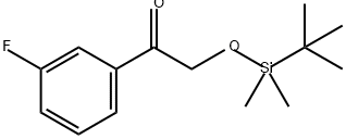 Ethanone, 2-[[(1,1-dimethylethyl)dimethylsilyl]oxy]-1-(3-fluorophenyl)- Structure