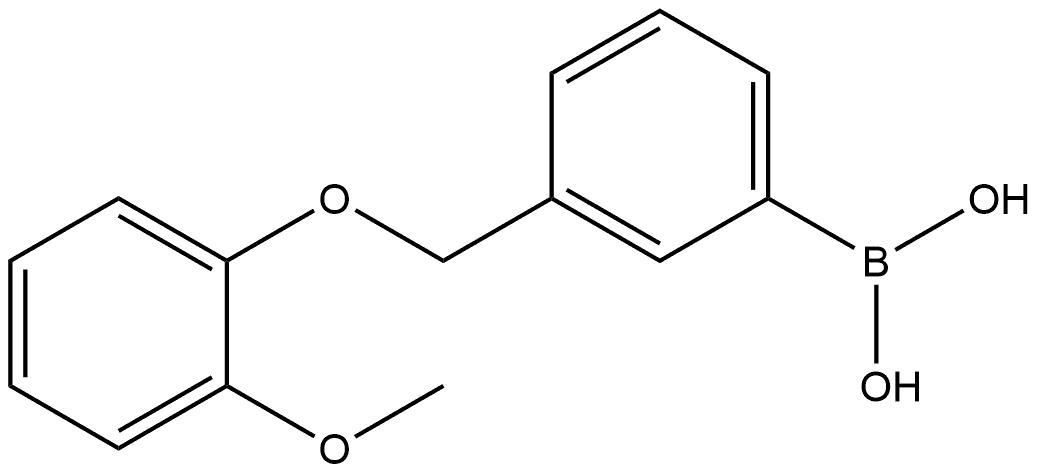 B-[3-[(2-Methoxyphenoxy)methyl]phenyl]boronic acid Structure