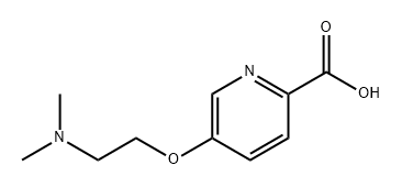 2-Pyridinecarboxylic acid, 5-[2-(dimethylamino)ethoxy]- 结构式