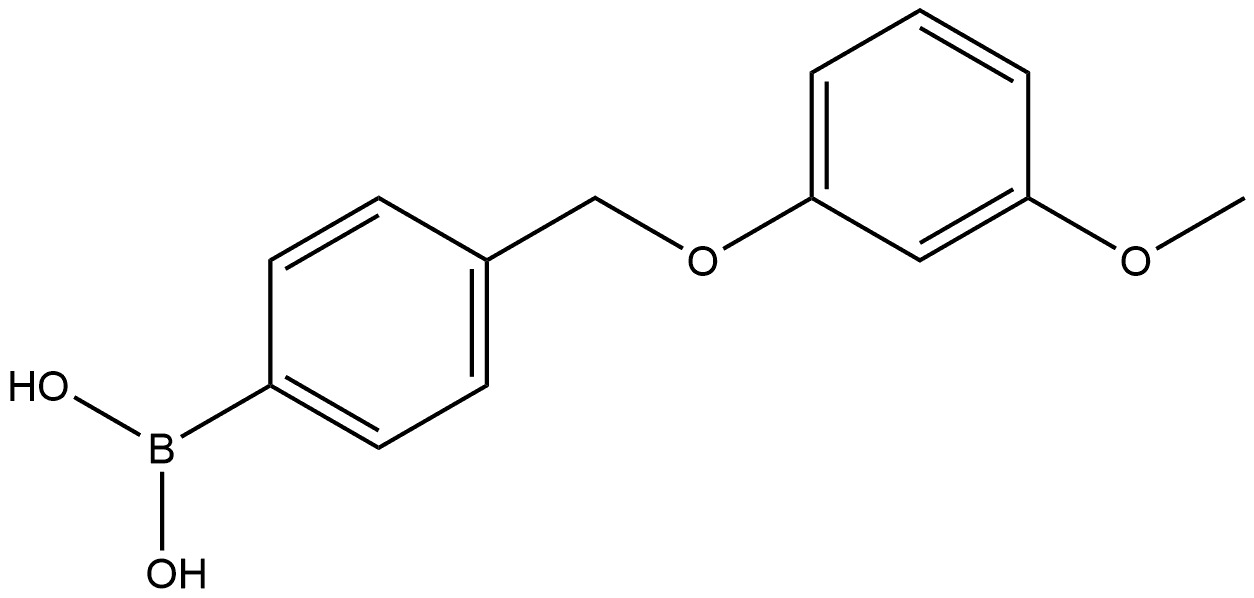 B-[4-[(3-Methoxyphenoxy)methyl]phenyl]boronic acid Structure