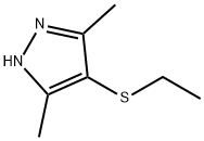 1H-Pyrazole, 4-(ethylthio)-3,5-dimethyl- 结构式