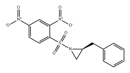 Aziridine, 1-[(2,4-dinitrophenyl)sulfonyl]-2-(phenylmethyl)-, (2S)- Structure