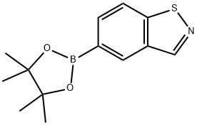 1,2-Benzisothiazole, 5-(4,4,5,5-tetramethyl-1,3,2-dioxaborolan-2-yl)- Struktur