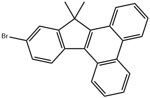 13H-Indeno[1,2-l]phenanthrene, 11-bromo-13,13-dimethyl- Struktur