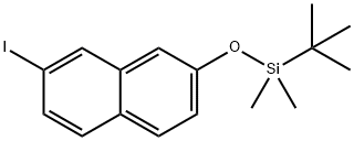 Naphthalene, 2-[[(1,1-dimethylethyl)dimethylsilyl]oxy]-7-iodo- Structure