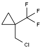 1-(氯甲基)-1-(三氟甲基)环丙烷 结构式