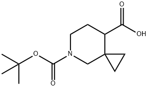 5-Azaspiro[2.5]octane-5,8-dicarboxylic acid, 5-(1,1-dimethylethyl) ester Struktur