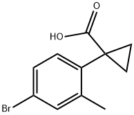 1314666-22-2 1-(4-bromo-2-methylphenyl)cyclopropane-1-carboxylic acid