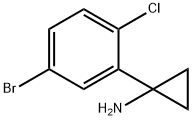 Cyclopropanamine, 1-(5-bromo-2-chlorophenyl)- Structure