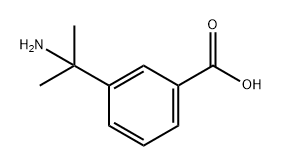 Benzoic acid, 3-(1-amino-1-methylethyl)- Structure