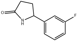 5-(3-fluorophenyl)pyrrolidin-2-one Struktur