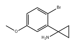 Cyclopropanamine, 1-(2-bromo-5-methoxyphenyl)-,1314726-90-3,结构式