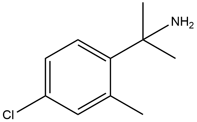 Benzenemethanamine, 4-chloro-α,α,2-trimethyl- Structure