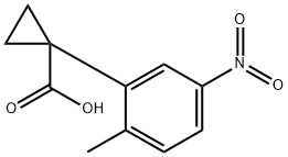 1-(2-methyl-5-nitrophenyl)cyclopropanecarboxylic acid Structure