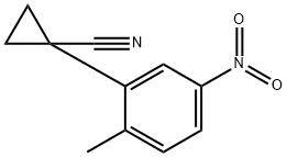 1-(2-methyl-5-nitrophenyl)cyclopropanecarbonitrile Structure