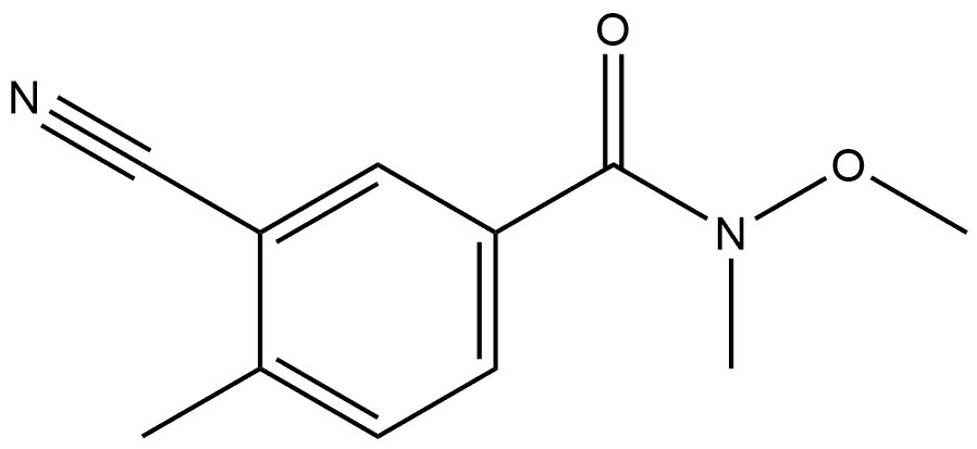 3-Cyano-N-methoxy-N,4-dimethylbenzamide Structure