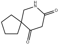 7-氮杂螺[4.5]癸烷-8,10-二酮 结构式