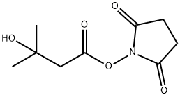 2,5-dioxopyrrolidin-1-yl 3-hydroxy-3-methylbutanoate 结构式