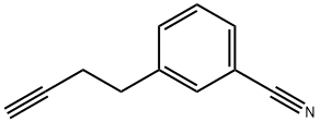 Benzonitrile, 3-(3-butyn-1-yl)- Structure