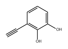 1,2-Benzenediol, 3-ethynyl- 化学構造式