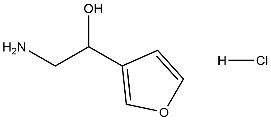 3-Furanmethanol, α-(aminomethyl)-, hydrochloride (1:1) 化学構造式