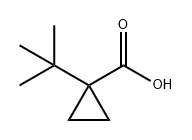 1-(叔丁基)环丙烷甲酸,1314960-57-0,结构式