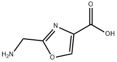2-(氨基甲基)噁唑-4-羧酸, 1314974-14-5, 结构式