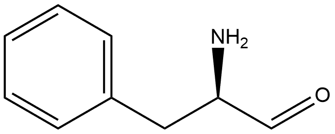 Benzenepropanal, α-amino-, (αR)- Structure