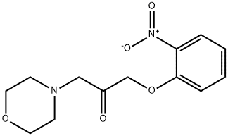 2-Propanone, 1-(4-morpholinyl)-3-(2-nitrophenoxy)- 结构式