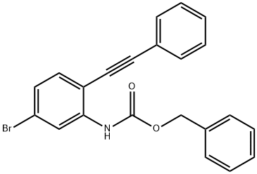 Carbamic acid, N-[5-bromo-2-(2-phenylethynyl)phenyl]-, phenylmethyl ester