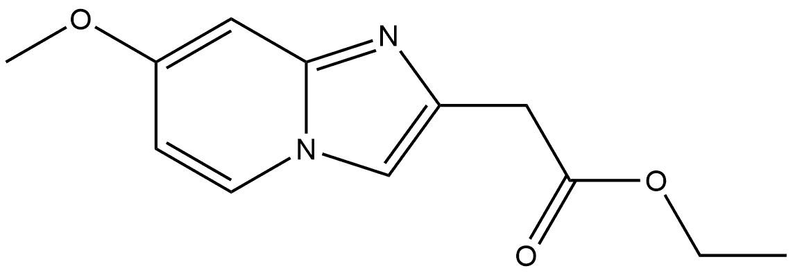 ethyl 2-(7-methoxyimidazo[1,2-a]pyridin-2-yl)acetate Structure