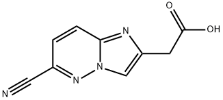 2-{6-cyanoimidazo[1,2-b]pyridazin-2-yl}acetic acid Structure